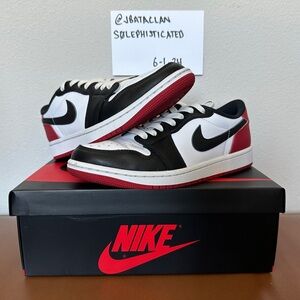 Air Jordan 1 OG Black Toe Low size 6.5 men’s / 8 women’s